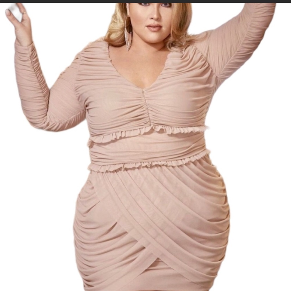 Sarah Rae Vargas FTF Nude Dress